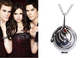The Vampire Diaries Vintage Style Metal Chain Red Bead Sweater Chain