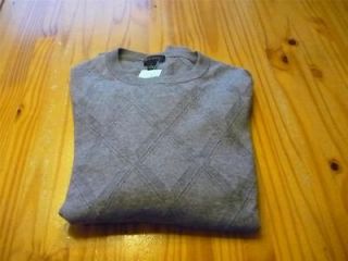 John W.  cashmere + cotton long sleeve crewneck sweater size