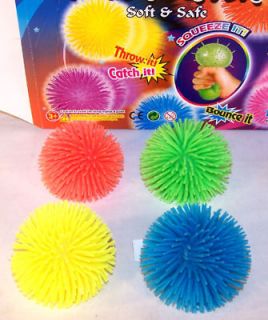 SQUEEZE STRESS SPIKE PUFFER BALL rubber toy balls