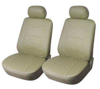 Front Car Seat Covers Compatible With Nissan 159 Tan (Fits: Nissan