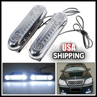 LED Car Truck Grille Universal Driving Daytime Fog Aux Light Lamp US