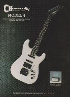 1986 CHARVEL MODEL 4 GUITAR PRINT AD