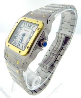 Cartier Santos Galbee W20099C4 Stainless Steel Yellow Gold XL Watch