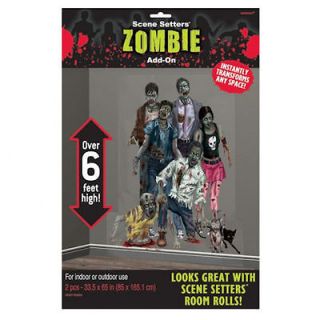 Halloween Scene Setter Party Wall Decoration Zombie Attack