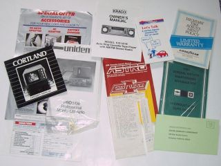 Lot of ownership documents for 1988 Chevrolet Astro Conversion Van