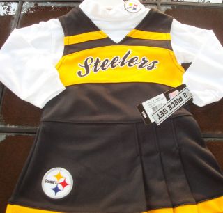Pittsburgh Steelers infant toddler Rebook Two piece Cheerleader Jumper