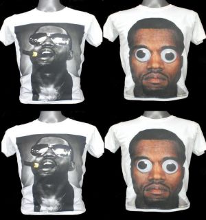 Kanye West T shirt S M L XL White Graduation Stronger Love Lockdown
