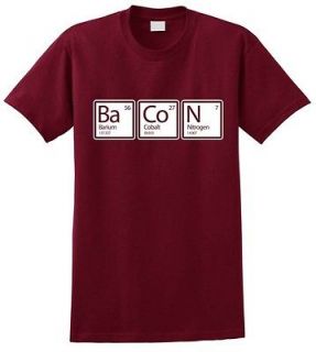 Periodic Table T Shirt Science Funny Geek Elements Mens College Tee