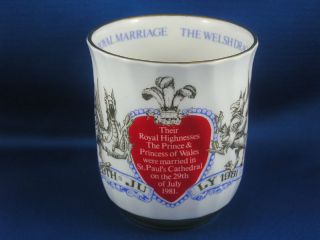 Prince Charles & Princess Diana Wedding Mug Coalport Limited Edition