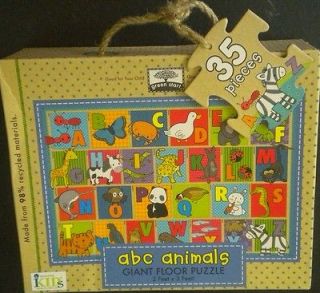 Giant Floor Puzzle ABC Animal 35 Pieces Innovative Kids Green Start
