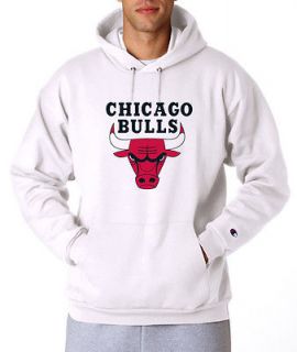Chicago Bulls Throwback Logo Champion Hoodie New S 3XL