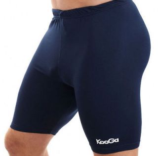 Mens new navy KooGa rugby power compression cycle shorts running Size