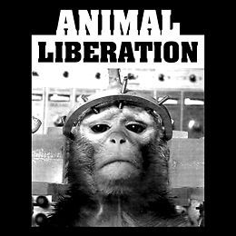 ANIMAL LIBERATION Vegan sXe EARTH CRISIS Chimp ALF Have Heart T Shirt