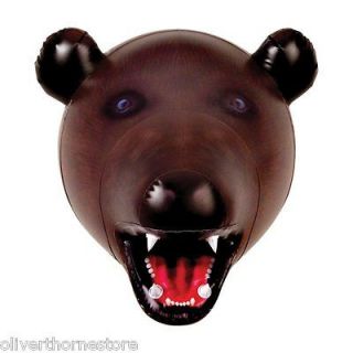 GIANT Wall Mounted Inflatable BEAR HEAD Decor / Party Gag Taxidermy