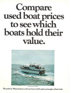 1968 Chris Craft Constellation Boat Print AD