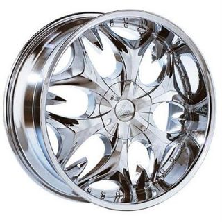 26 inch B3 chrome wheels rims Chevy Avalanche Tahoe Z71