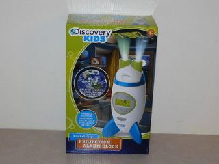 Discovery Kids Rocketship Projection Alarm Clock Brand New In Box Ages