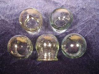WONDERFUL 5x glass cups for chinese massage or cupping therapy FREE