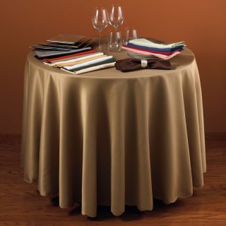 gray round tablecloth