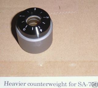 JELCO HEAVIER COUNTER WEIGHT FOR SA 750D TONEARM