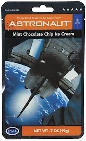 Astronaut Freeze Dried Ice Cream Mint Chocolate Chip Flavor