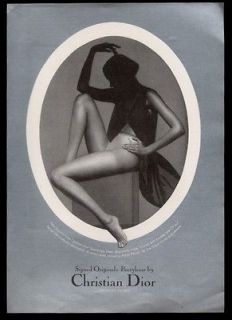 1974 pretty woman photo Christian Dior pantyhose vintage print ad