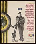 1989 Mike Jacoby snowboard photo Swatch watch print ad