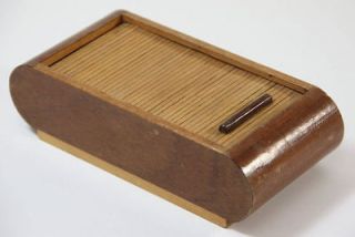 ANTIQUE 1920 / 30 Years Wood CIGARETTE Cigar BOX CASE Antic Europe