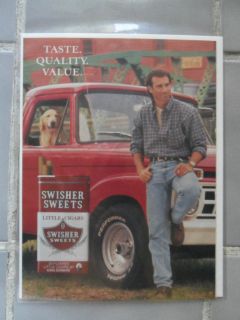 1998 Print Ad Swisher Sweets Little Cigars Vintage Ford Pickup Truck
