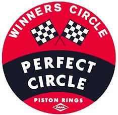 Vintage PERFECT CIRCLE Piston Rings Vinyl Decal Sticker