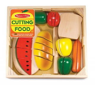 NEW Melissa & Doug Wooden Toys Pretend Play Food Cutting Playset Friut
