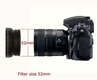 Angle Lens fits Nikon D3200 D5200 D60 w/ HD4 optics & UV Filter