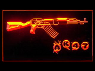 AK47 USSR Kalashnikov Airsoft Display Show Led Light Sign R