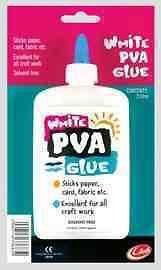 White PVA Glue 210ml Bottle (Ideal for childrens crafts) *BRAND NEW*