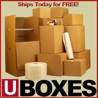 43 Moving Boxes & Supplies  3 Room Wardrobe Moving Kit