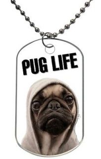 PUG LIFE thug Funny cute dog hip hop Gangster Necklaces Pendants DOG