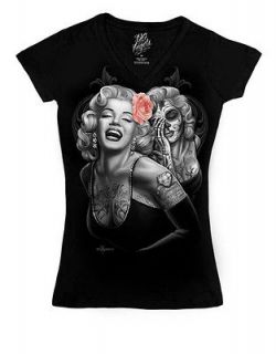 Marilyn Monroe Smile Now Cry Later Day Of The Dead Womens S 2X