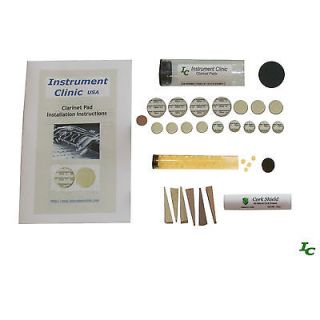 IC540 Clarinet Pads, Pad Kit, Custom Set for Your Bb Clarinet, Made in