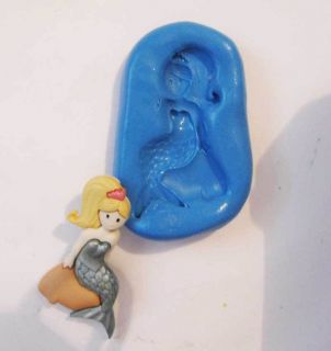 fairy Flexible Silicone Push Mold Polymer clay Resin Miniature plaster