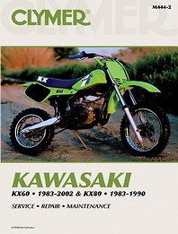 Clymer Dirt Bike Manual   Kawasaki KX60, 1983 2002 and KX80 1983 1990