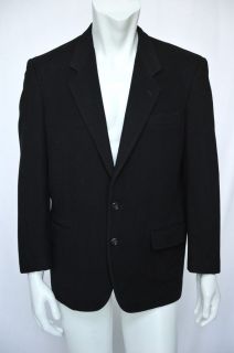 COMME DES GARCONS HOMME DEUX Mens Black Wool 2 Button Blazer Jacket