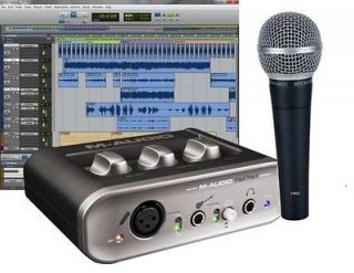 STUDIO USB AUDIO INTERFACE+PRO TOOLS MUSIC SOFTWARE+MICROPHONE