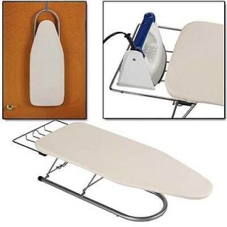 Table Top Travel Ironing Board Over Door / Wall Storage