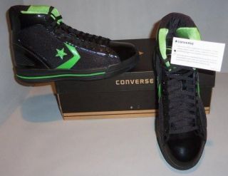 Converse Mens All Star Mid Top Black Automatic Basketball Shoes Boots