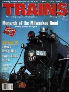 Trains Magazine February 1994 Russias Bolshoi Express,Trains Of