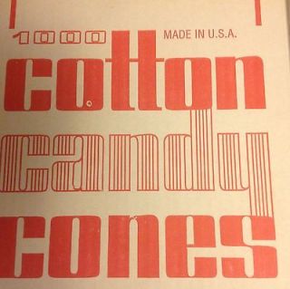 Cotton Candy Cone 1000 / Box # 3321