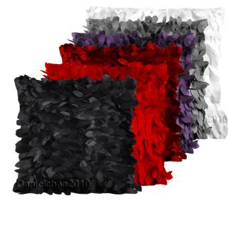 Raised Leaves Decoration Throw Pillow Cushion Covers Pillow cases