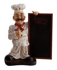 NEW   25 French Fat Chef With Chalk Board Menu Sign Board