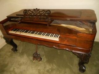 PETERS WEBB & CO SQUARE GRAND PIANO 77WIDE X 39 DEEP
