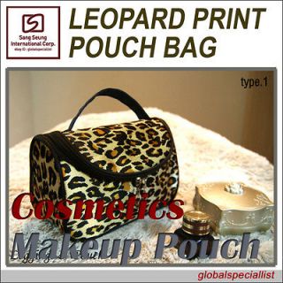 Women Zebra Leopard print BIG SIZE COSMETICS Makeup Pouch Bag 4TYPES